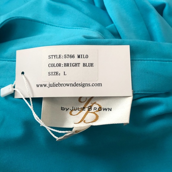 ❗️SOLD❗️Julie Brown Jersey Knit Wrap Dress - Picture 9 of 10